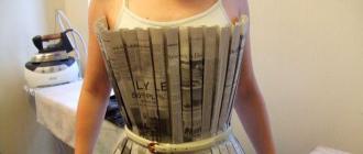 Как сделать юбку из газеты