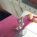 Trikovi za šivanje pletiva na običnom šivaćem stroju Kako pravilno započeti šivanje na šivaćem stroju